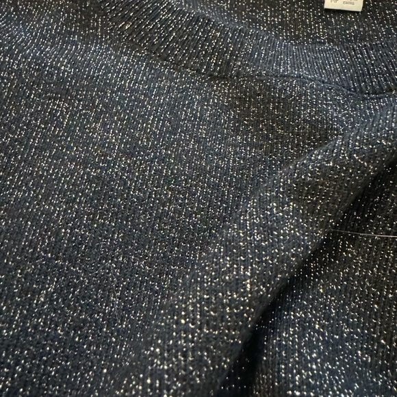 LOFT sweater dress. black with gold woven in, long sleeve Size PM. NWOT - Picture 6 of 9